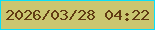 文字の大きさ：4、枠の色：09dff9、背景の色：cac670、文字の色：623c13 無料ブログパーツのブログ時計