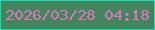 文字の大きさ：3、枠の色：09e4b8、背景の色：44855e、文字の色：df75bd 無料ブログパーツのブログ時計