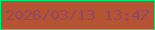 文字の大きさ：4、枠の色：09e775、背景の色：b55432、文字の色：934760 無料ブログパーツのブログ時計
