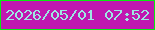 文字の大きさ：1、枠の色：09ea11、背景の色：c017b0、文字の色：9de7e3 無料ブログパーツのブログ時計