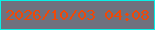 文字の大きさ：1、枠の色：09f0e7、背景の色：6f717e、文字の色：f04807 無料ブログパーツのブログ時計