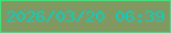 文字の大きさ：1、枠の色：09fc7b、背景の色：819961、文字の色：0acec4 無料ブログパーツのブログ時計