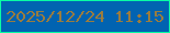 文字の大きさ：4、枠の色：09fea4、背景の色：0163b1、文字の色：997c3f 無料ブログパーツのブログ時計