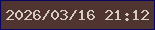 文字の大きさ：2、枠の色：0a0660、背景の色：4f3432、文字の色：d5cdbf 無料ブログパーツのブログ時計