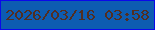 文字の大きさ：2、枠の色：0a08ea、背景の色：0d5cb1、文字の色：522e21 無料ブログパーツのブログ時計