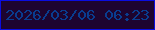 文字の大きさ：1、枠の色：0a0ddf、背景の色：1d042f、文字の色：093c8f 無料ブログパーツのブログ時計