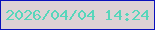 文字の大きさ：5、枠の色：0a11bc、背景の色：ddd2d5、文字の色：57d6bb 無料ブログパーツのブログ時計