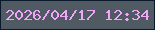 文字の大きさ：1、枠の色：0a1a2c、背景の色：4f5a63、文字の色：f1a5fa 無料ブログパーツのブログ時計