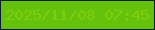 文字の大きさ：2、枠の色：0a1e2b、背景の色：65c20c、文字の色：7fce0c 無料ブログパーツのブログ時計
