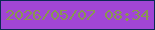 文字の大きさ：4、枠の色：0a2954、背景の色：a146d5、文字の色：899651 無料ブログパーツのブログ時計