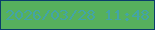 文字の大きさ：3、枠の色：0a3d6b、背景の色：56b05d、文字の色：43a4a7 無料ブログパーツのブログ時計