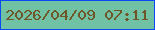 文字の大きさ：5、枠の色：0a4af6、背景の色：71c2a5、文字の色：6e5628 無料ブログパーツのブログ時計