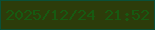 文字の大きさ：4、枠の色：0a5038、背景の色：2c3c0a、文字の色：175a11 無料ブログパーツのブログ時計