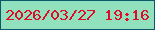 文字の大きさ：5、枠の色：0a5869、背景の色：91e1be、文字の色：df0c27 無料ブログパーツのブログ時計