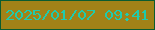 文字の大きさ：4、枠の色：0a5c30、背景の色：a18218、文字の色：1fcbad 無料ブログパーツのブログ時計