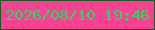 文字の大きさ：4、枠の色：0a5d23、背景の色：fa4091、文字の色：1ddf60 無料ブログパーツのブログ時計