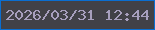 文字の大きさ：5、枠の色：0a6ed1、背景の色：414147、文字の色：a79fbd 無料ブログパーツのブログ時計