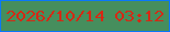 文字の大きさ：5、枠の色：0a77fa、背景の色：468e5d、文字の色：d62814 無料ブログパーツのブログ時計