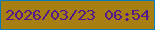 文字の大きさ：3、枠の色：0a7cb9、背景の色：a67e11、文字の色：52198d 無料ブログパーツのブログ時計