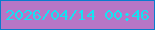 文字の大きさ：5、枠の色：0a7ccd、背景の色：b776c6、文字の色：15e3f2 無料ブログパーツのブログ時計