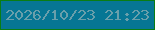 文字の大きさ：1、枠の色：0a7d14、背景の色：067694、文字の色：699fab 無料ブログパーツのブログ時計