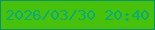 文字の大きさ：3、枠の色：0a916f、背景の色：47c208、文字の色：06ab82 無料ブログパーツのブログ時計