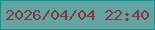 文字の大きさ：2、枠の色：0a968a、背景の色：65a4a4、文字の色：843733 無料ブログパーツのブログ時計