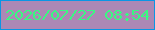 文字の大きさ：5、枠の色：0a96e4、背景の色：ac88b5、文字の色：38fa81 無料ブログパーツのブログ時計