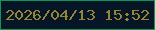 文字の大きさ：5、枠の色：0a9757、背景の色：071627、文字の色：958637 無料ブログパーツのブログ時計