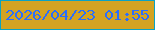 文字の大きさ：4、枠の色：0aa2c4、背景の色：d3a322、文字の色：2b6efc 無料ブログパーツのブログ時計
