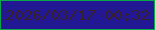 文字の大きさ：4、枠の色：0aa746、背景の色：221894、文字の色：39222c 無料ブログパーツのブログ時計