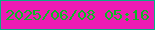文字の大きさ：1、枠の色：0aae83、背景の色：ed1bb4、文字の色：0db825 無料ブログパーツのブログ時計