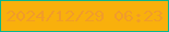 文字の大きさ：4、枠の色：0ab68e、背景の色：f9b00c、文字の色：f19c2a 無料ブログパーツのブログ時計