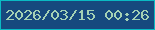 文字の大きさ：1、枠の色：0abac3、背景の色：16497e、文字の色：a4d1b5 無料ブログパーツのブログ時計