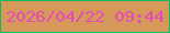 文字の大きさ：2、枠の色：0abb60、背景の色：d69959、文字の色：e44bb8 無料ブログパーツのブログ時計