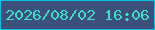 文字の大きさ：1、枠の色：0ac0e0、背景の色：3d507b、文字の色：3fdec9 無料ブログパーツのブログ時計