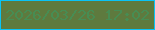 文字の大きさ：5、枠の色：0ac3f6、背景の色：5e7a3e、文字の色：478d53 無料ブログパーツのブログ時計