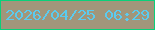 文字の大きさ：2、枠の色：0ad07a、背景の色：a1967b、文字の色：5bcbef 無料ブログパーツのブログ時計