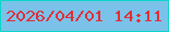 文字の大きさ：4、枠の色：0ad6ca、背景の色：7ac2e9、文字の色：e22d37 無料ブログパーツのブログ時計