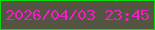 文字の大きさ：5、枠の色：0ada0c、背景の色：555342、文字の色：f11ec8 無料ブログパーツのブログ時計