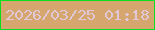 文字の大きさ：4、枠の色：0adf1f、背景の色：d5a76f、文字の色：e0c8d9 無料ブログパーツのブログ時計