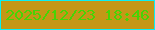 文字の大きさ：2、枠の色：0aeff4、背景の色：c49717、文字の色：47d405 無料ブログパーツのブログ時計