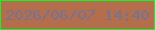 文字の大きさ：5、枠の色：0af923、背景の色：b46e4b、文字の色：747295 無料ブログパーツのブログ時計