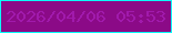 文字の大きさ：1、枠の色：0afdf9、背景の色：8b0a87、文字の色：a11aac 無料ブログパーツのブログ時計