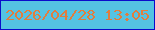 文字の大きさ：3、枠の色：0b0ccb、背景の色：54c3e2、文字の色：e17d3d 無料ブログパーツのブログ時計