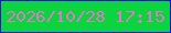 文字の大きさ：4、枠の色：0b0eec、背景の色：0bd43e、文字の色：d97bc5 無料ブログパーツのブログ時計