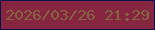 文字の大きさ：5、枠の色：0b0f4c、背景の色：862540、文字の色：886341 無料ブログパーツのブログ時計