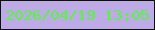 文字の大きさ：5、枠の色：0b1308、背景の色：bfaae8、文字の色：53f83b 無料ブログパーツのブログ時計