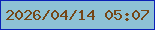 文字の大きさ：1、枠の色：0b21b7、背景の色：8ec2d5、文字の色：754717 無料ブログパーツのブログ時計