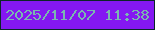文字の大きさ：4、枠の色：0b2628、背景の色：8418f2、文字の色：7ab9b0 無料ブログパーツのブログ時計